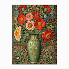 William Morris Flowers In A Vase 2 Canvas Print