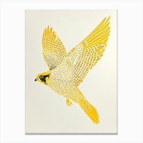 Yellow Falcon 1 Canvas Print