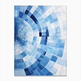 Blue Spiral 1 Canvas Print