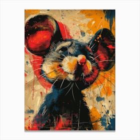 Splatter Mouse Canvas Print