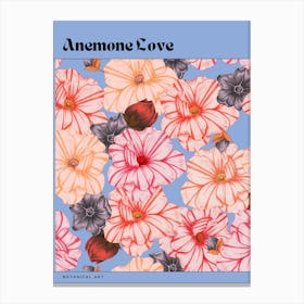 Anemone Love Canvas Print