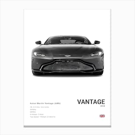 Aston Martin Vantage 2018 Canvas Print