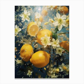 lemons surrealism 2 Canvas Print