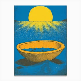 Bowl Of Water Canvas Print