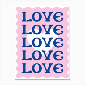 Love Stamp Canvas Print