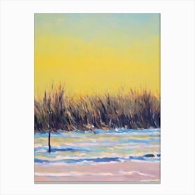 Hammonasset Beach, Connecticut Bright Abstract Canvas Print