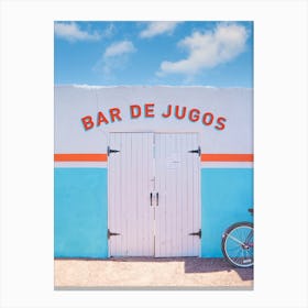Bar De Jugos At La Playa In Marfa Texas Canvas Print