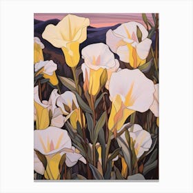 Evening Primrose 2 Flower Painting Canvas Print
