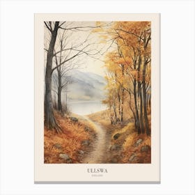 The Lake Districts Ullswa Uk Trail Poster Canvas Print