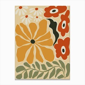 Colorful _mid-century Canvas Print