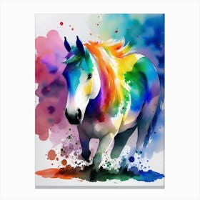 Rainbow Horse 10 Canvas Print