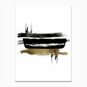 Black And Gold 93 Canvas Print