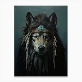 Himalayan Wolf Native American 1 Canvas Print