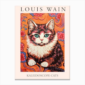 Louis Wain, Kaleidoscope Cats Poster 2 Canvas Print