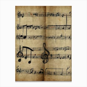 Music Sheet 2 Canvas Print