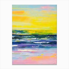 Brighton Beach, Australia Bright Abstract Canvas Print