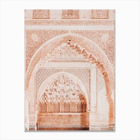 Intricate Pink Building Canvas Print