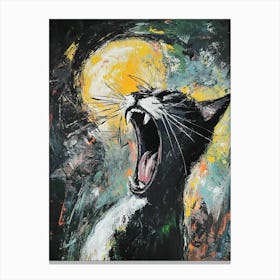 Screaming Cat 10 Canvas Print