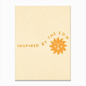 Inspired By The Sun Canvas Print