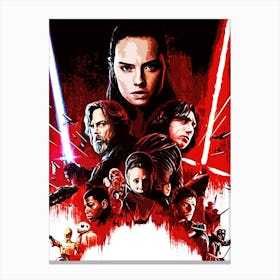 Star Wars The Last Jedi movie Canvas Print