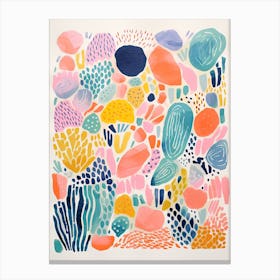 Kew Gardens Abstract Riso Style 1 Canvas Print