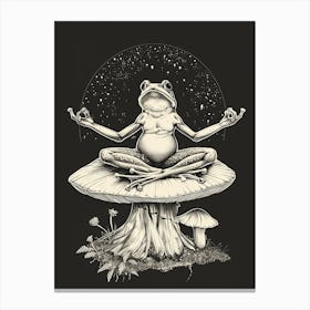 Zen Frog Canvas Print