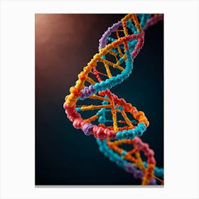 Dna Molecule Canvas Print