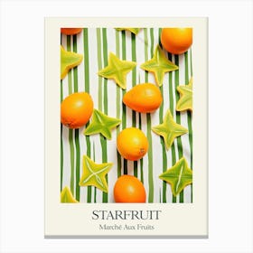 Marche Aux Fruits Starfruit Fruit Summer Illustration 2 Canvas Print