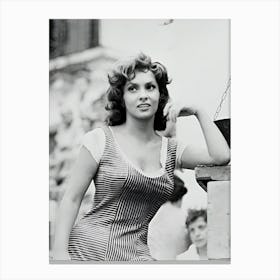 Gina Lollobrigida In The Law Movie On June 1958 Canvas Print