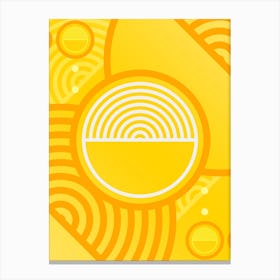 Geometric Glyph in Happy Yellow and Orange n.0009 Canvas Print