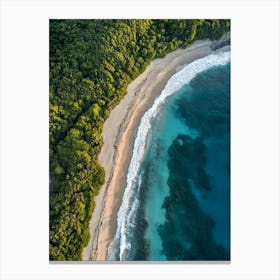 Aerial View Of A Beach 35 Canvas Print