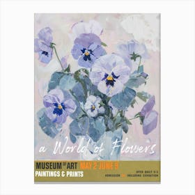 A World Of Flowers, Van Gogh Exhibition Pansies 4 Canvas Print