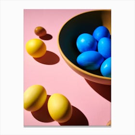 Easter Eggs In A Bowl 8 Canvas Print