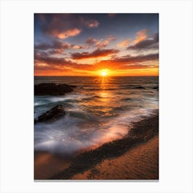 Sunset At The Beach 723 Canvas Print