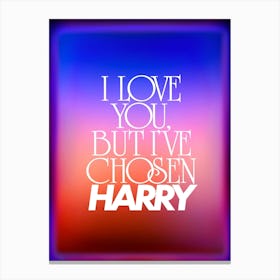 Chosen Harry Canvas Print