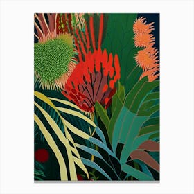 Pincushion Hakea Fern Vibrant Canvas Print