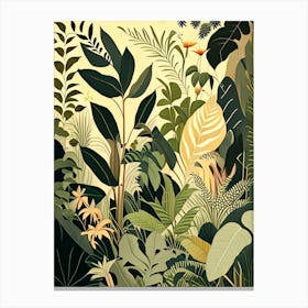 Jungle Botanicals 2 Rousseau Inspired Canvas Print
