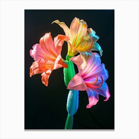 Bright Inflatable Flowers Amaryllis 1 Canvas Print