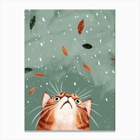 Autumn Cat 3 Canvas Print