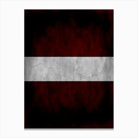 Latvia Flag Texture Canvas Print