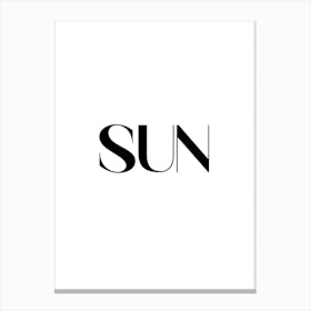 Sun Logo printable 2024. Canvas Print