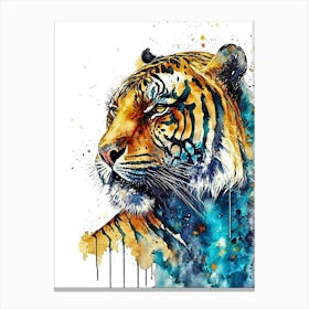 Tiger Water Color Canvas Print