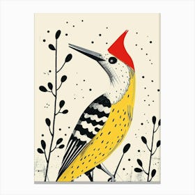 Yellow Woodpecker 3 Canvas Print