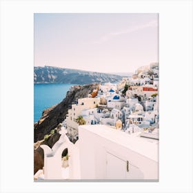 Oia On The Hill Canvas Print