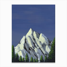 pre-sunset hour in the mountains Canvas Print