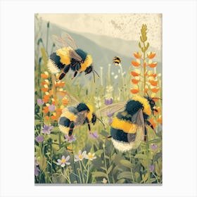 Bumblebee Storybook Illustration 1 Canvas Print