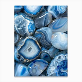 Blue Agate 7 Canvas Print