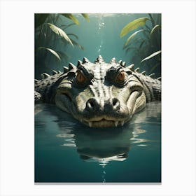 Alligator Wildlife Animal Canvas Print