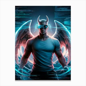 Demon With Wings 1 Canvas Print