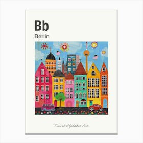 Kids Travel Alphabet  Berlin 3 Canvas Print